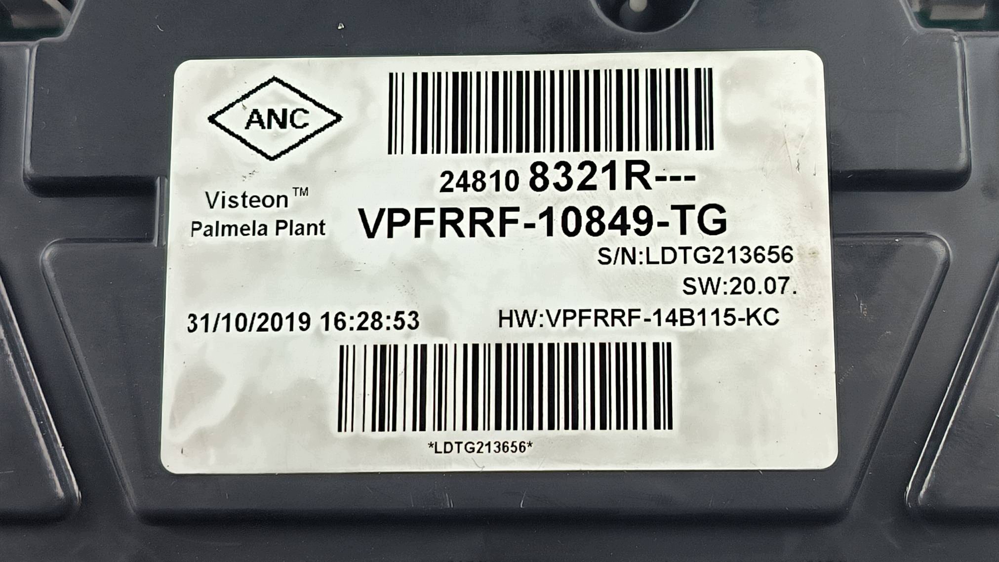 dials clock 248108321R OPEL VIVARO B