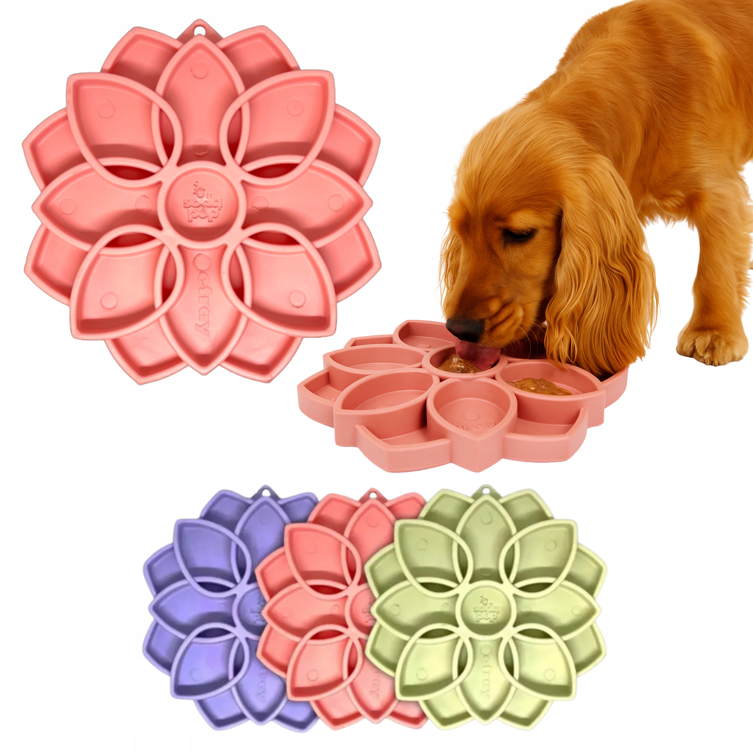 Levně Interaktivní miska zpomalující jídlo s přísavkami SodaPup Mandala