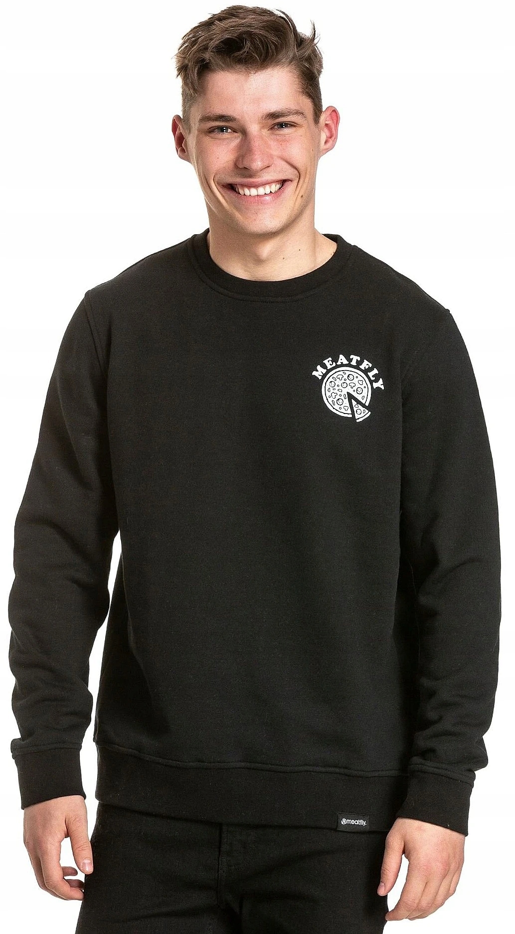 bluza Meatfly Pizza Crew Black