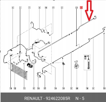 PRZEWÓD WĄŻ KLIMATYZACJI RENAULT TRAFIC III 14r- OPEL VIVARO B 924622085R Typ samochodu Autobusy Samochody dostawcze