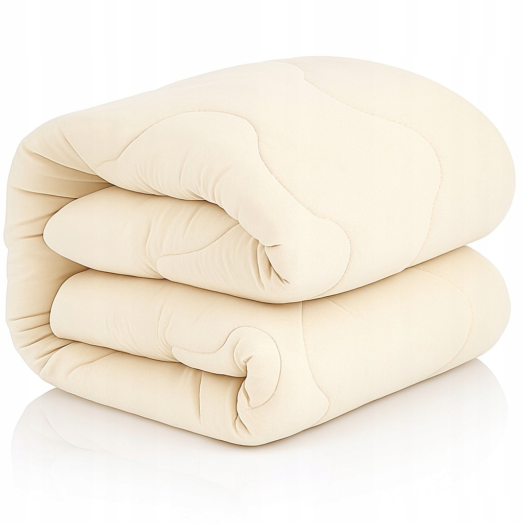 Vlněná Přikrývka Zimní 180x200 Ovčí vlna Teplá Prošívaná Premium na zimu