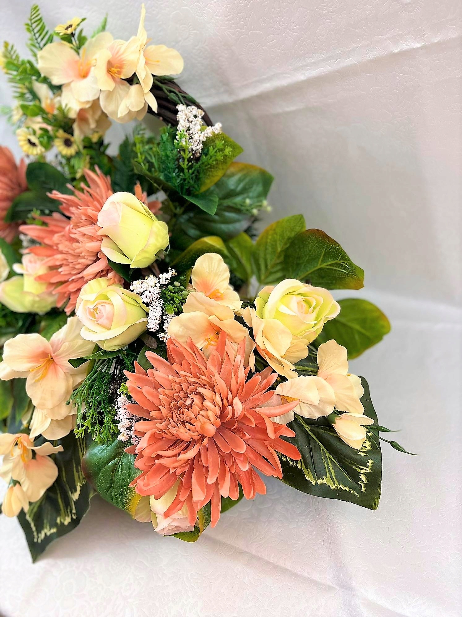 Stroik na grób koszyk wiązanka cmentarz bukiet Typ stroik