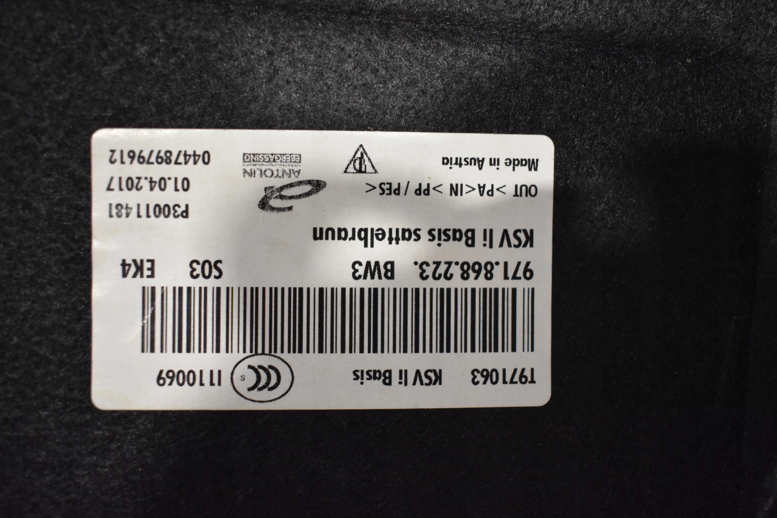 side upholstery boot rear left PORSCHE PANAMERA 971 BRAZOWA 1