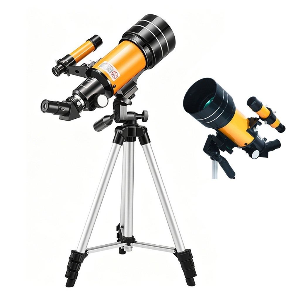 Teleskop 70 MM 300 MM Sada 3 Brýlí 2 Barlow Pro Děti Dárek pro dítě
