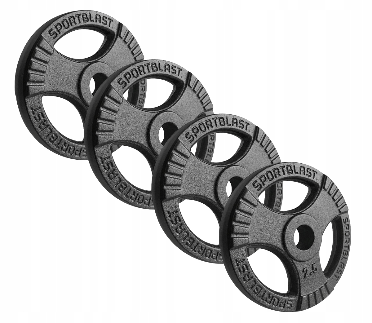 Talerz żeliwny 4x2,5KG obciążenie 30mm kierownica krążek do hantli sztangi