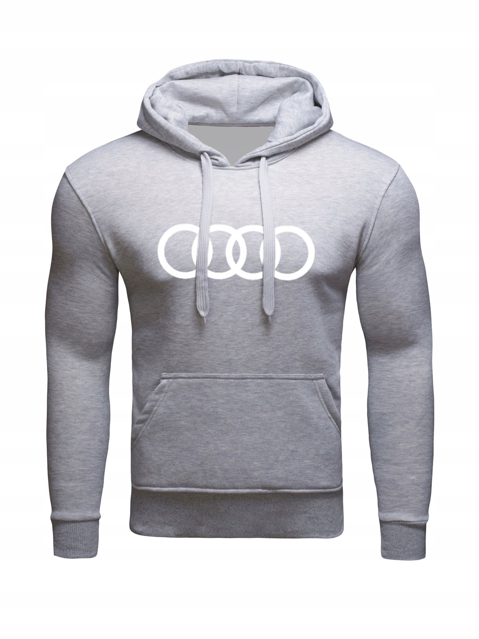 

Bluza Z Kapturem Audi Bawełniana Szara L