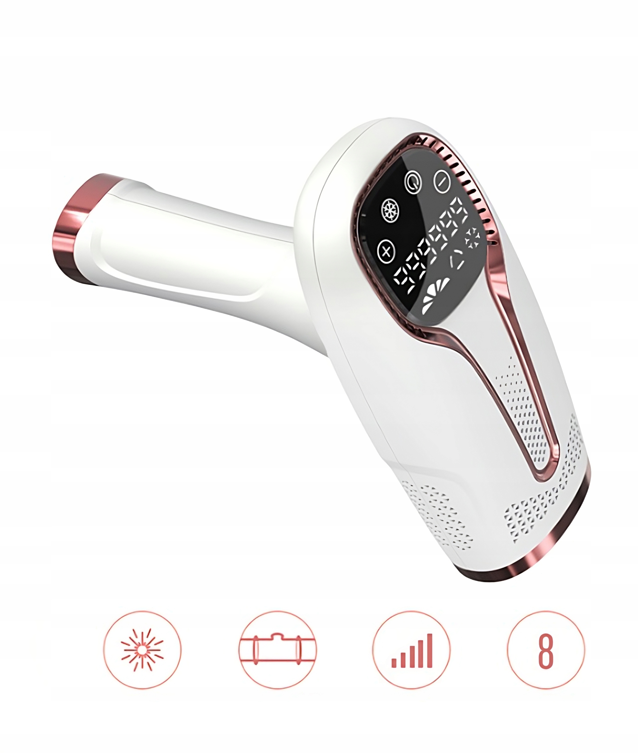 DEPILATOR IPL DO WŁOSÓW CIAŁA BIKINI NÓG DEPILACJA ŚWIATŁEM BEZBOLESNY Stan opakowania oryginalne