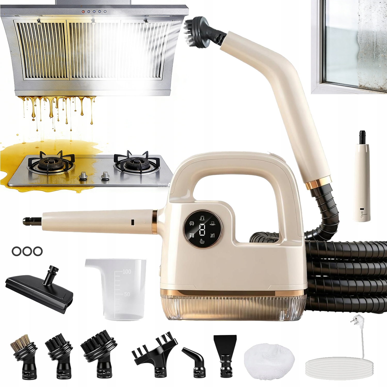 Vhodné Do Koupelny–parní Zařízení 800 W, Kabel 3 M, Nádržka 350 ML