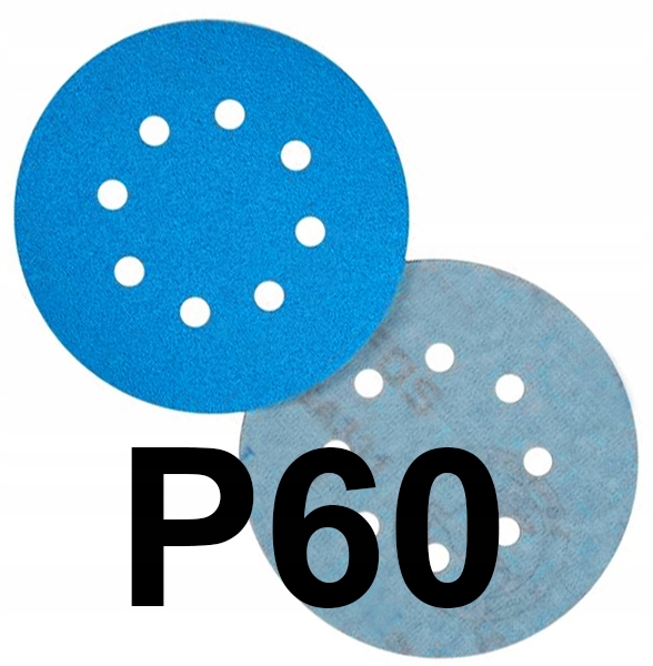 

Krążek Ścierny 125mm na Rzep Papier Ścierny P60