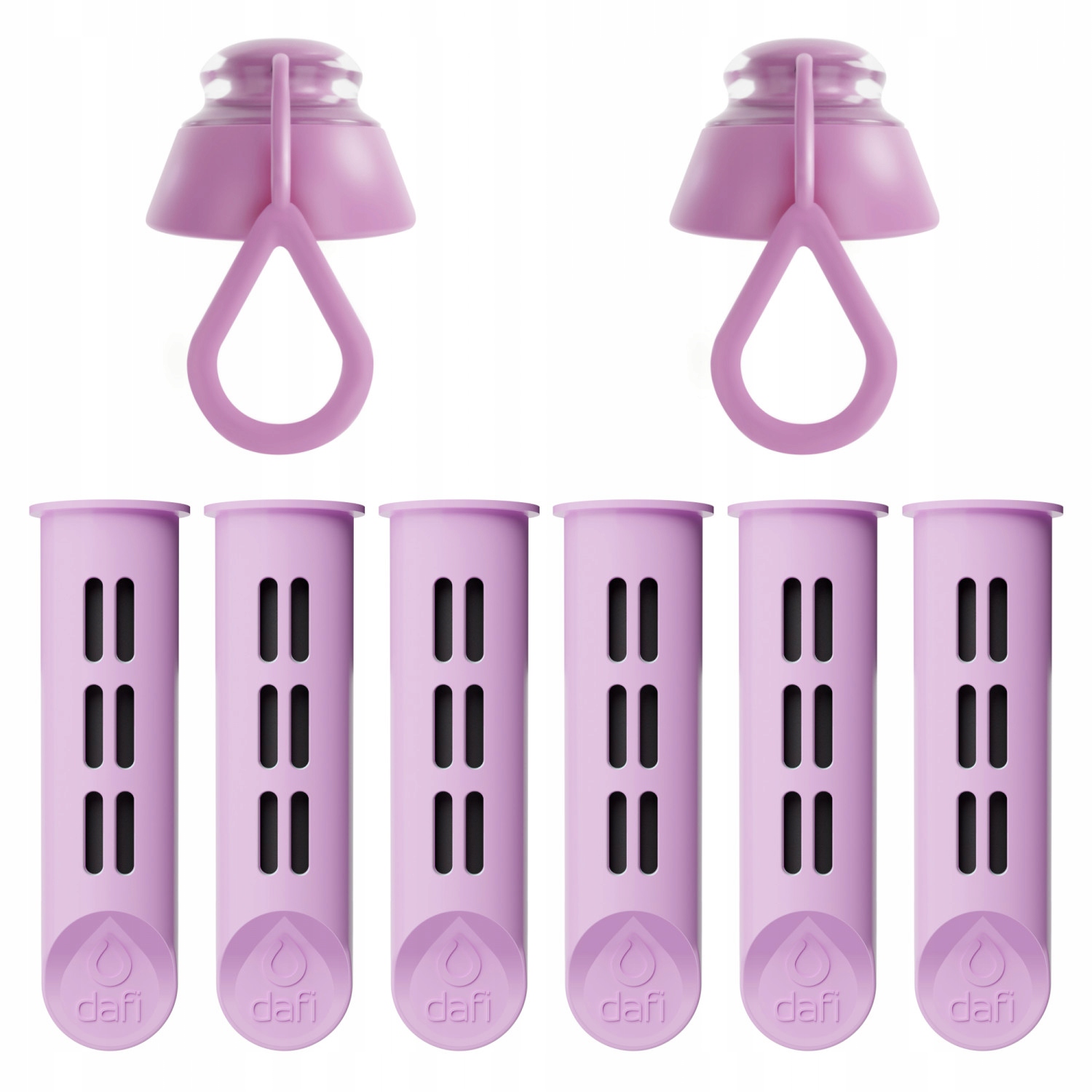 6 filtrów do butelki DAFI SOFT i SOLID jagodowe