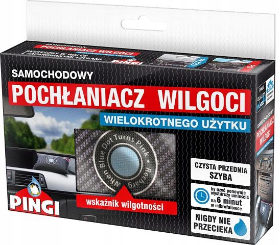 SAMOCHODOWY POCHŁANIACZ WILGOCI PINGI OSUSZACZ XXL