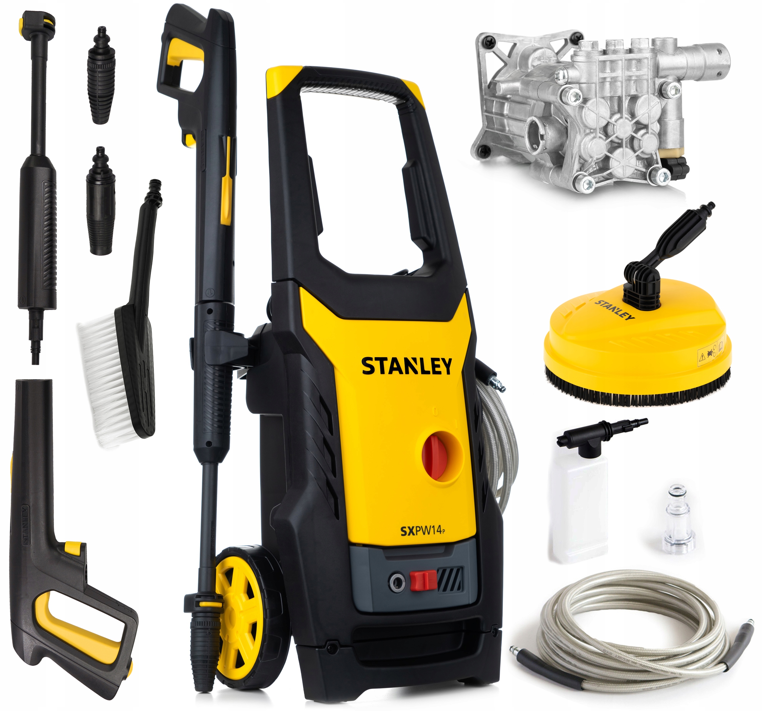 Myjka Ciśnieniowa 170BAR Dysza Turbo Metalowa Pompa Patio Stanley