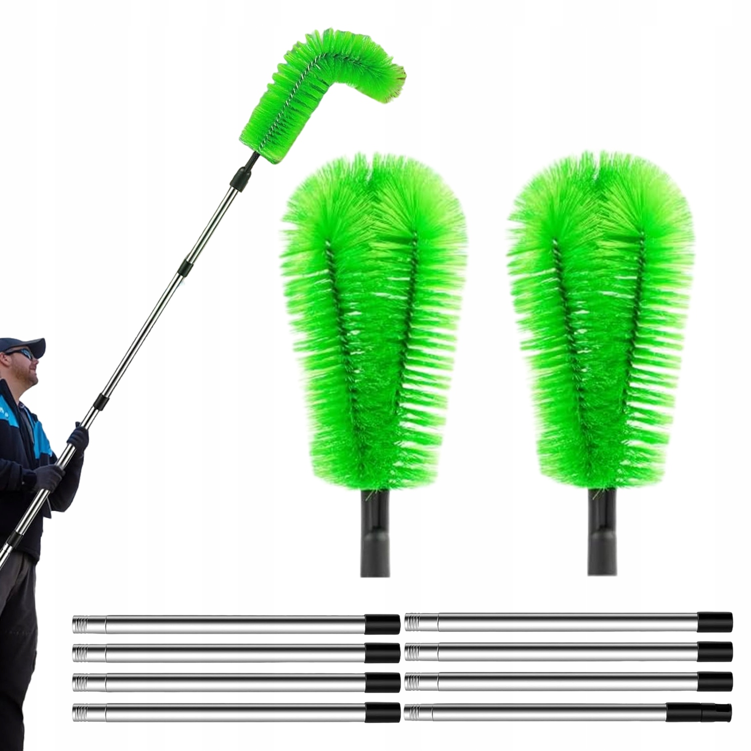 Levně Kartáč Na Čištění Okapů Bez Žebříku Na Listí A Nečistoty Pavučin