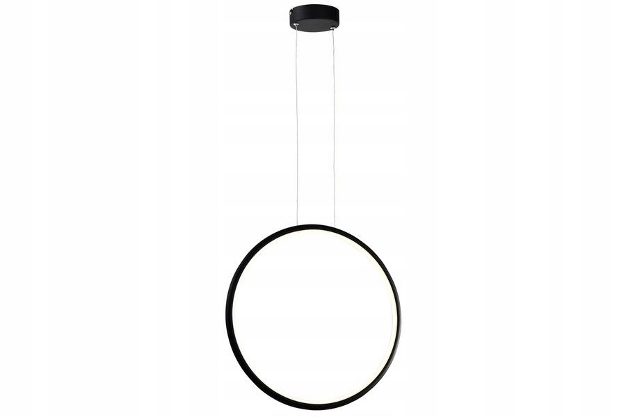 Moderní závěsná Led lampa černá kulatá 43 cm vertikální 4000K Reality