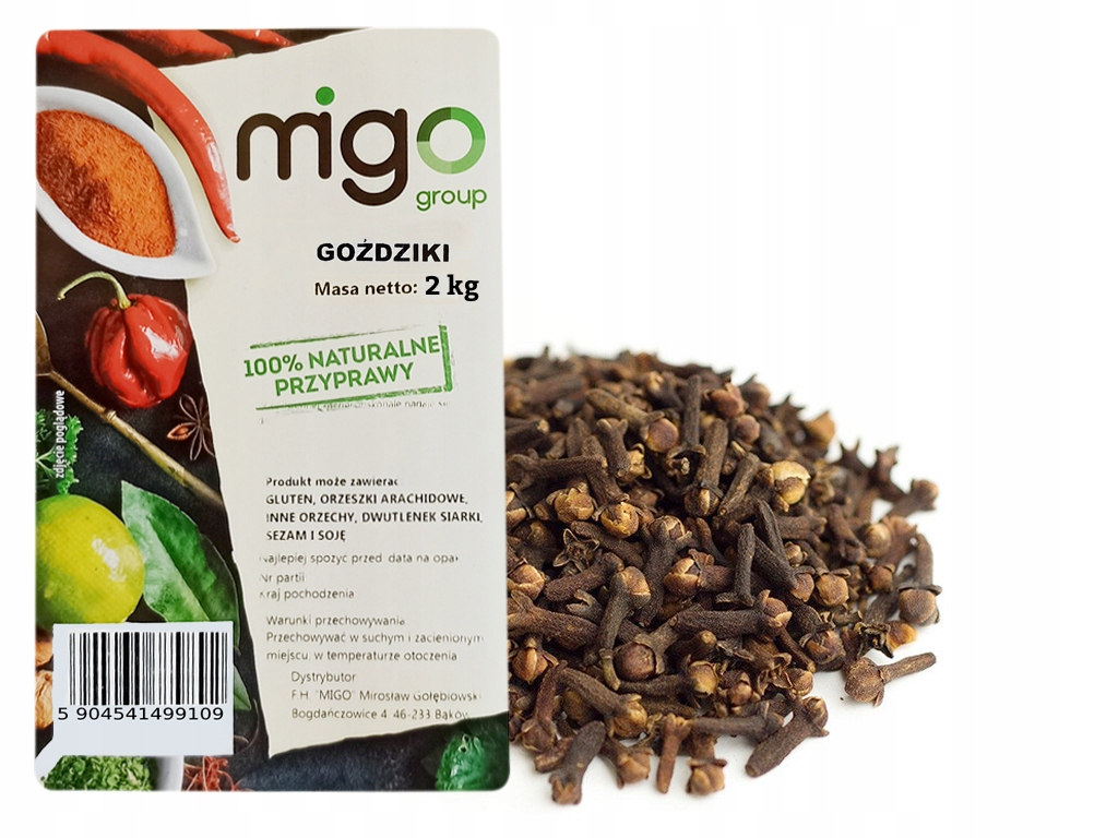 hřebíček celý, aromatický – 2 kg – MIGOgroup
