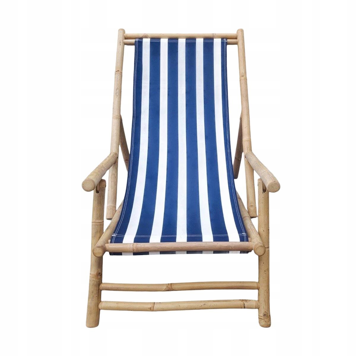 Ležadlo Mare s bielo-modrými pruhmi 139x60x11 cm Homla