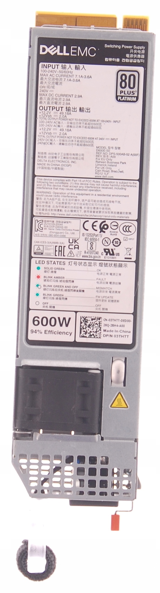 Zasilacz serwerowy Dell 03THTT