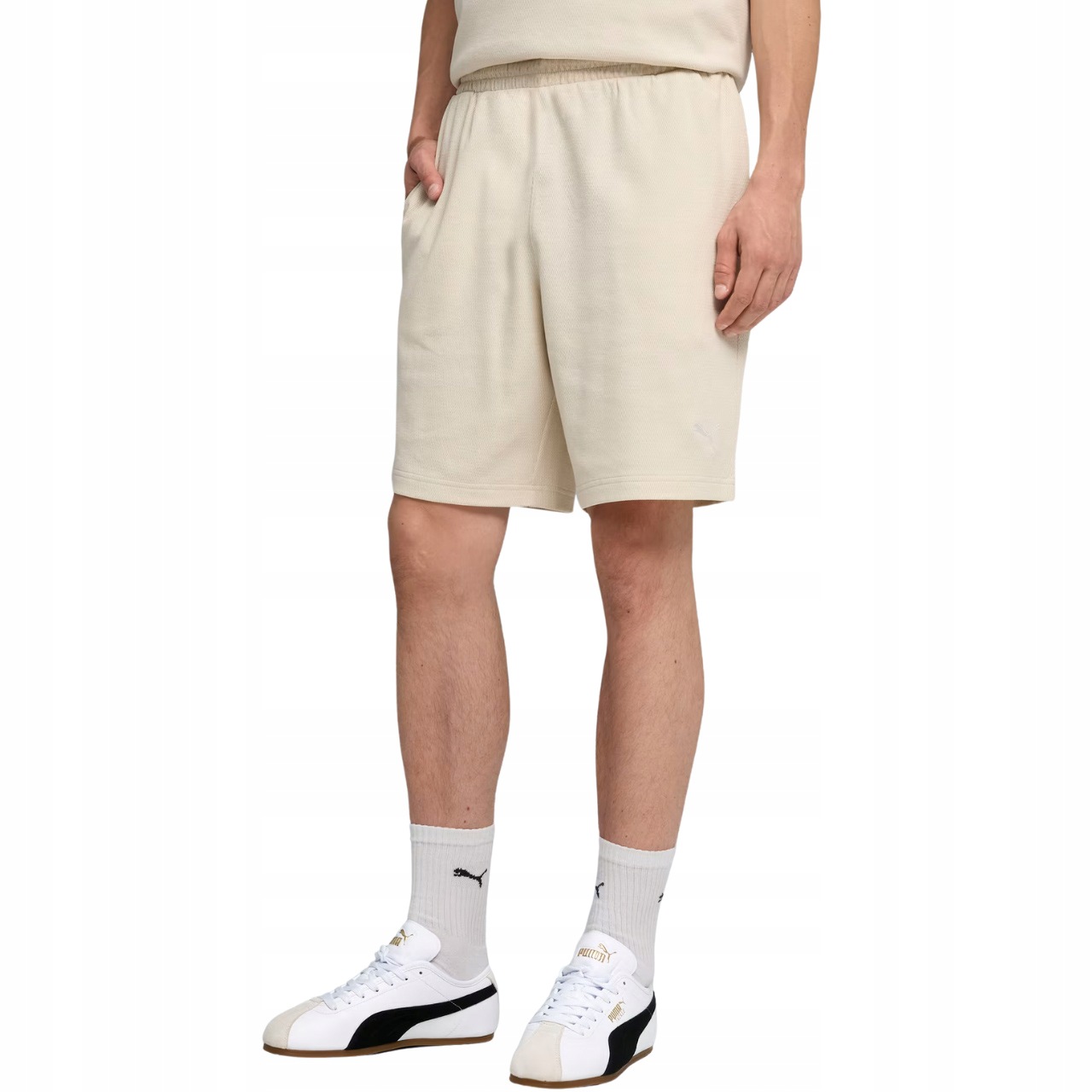 Kraťasy Puma Ess Elevated Relaxed béžové 692021 87 XL