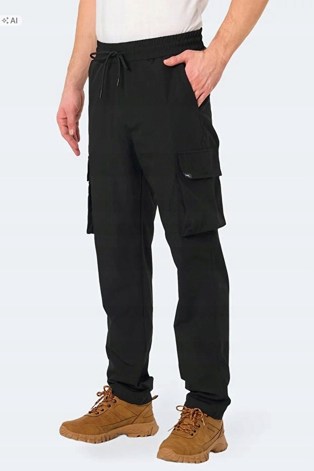 Slazenger Pánské Černé Tepláky Se Sportovními Kapsami XL 5IA