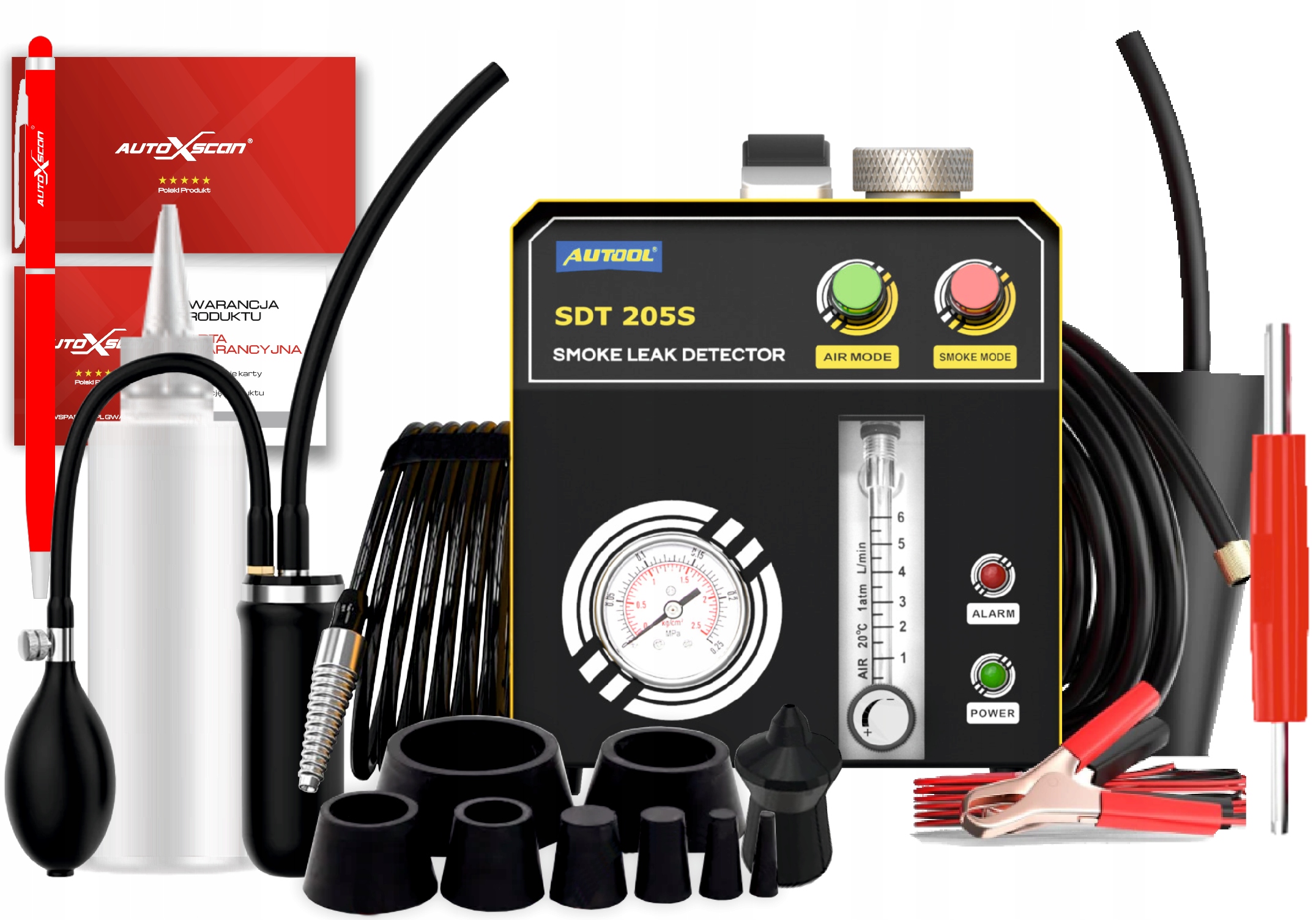 TESTER SZCZELNOŚCI SILNIKA RUR WĘŻY Generator DYMU Producent Autool