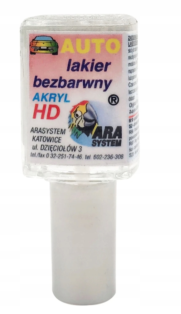 Lakier samochodowy Bezbarwna zaprawka do rys bezbarwny Clar Arasystem 10 ml