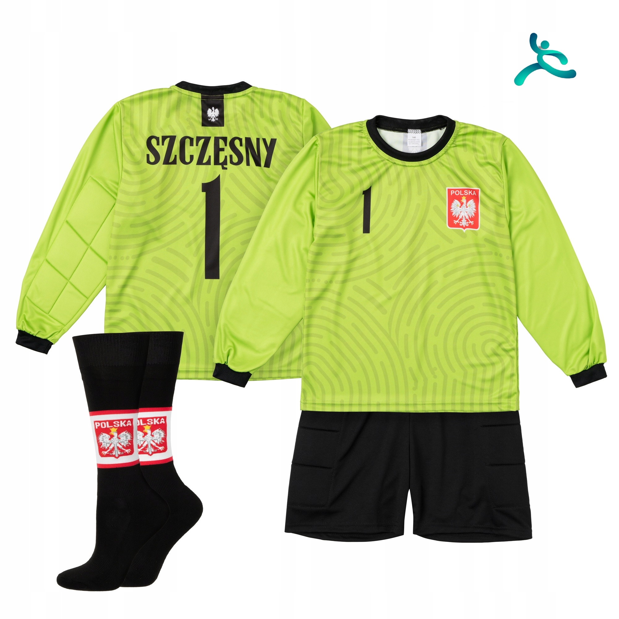 Brankářský oblek komplet štulpny Szczęsny Polsko vel 164