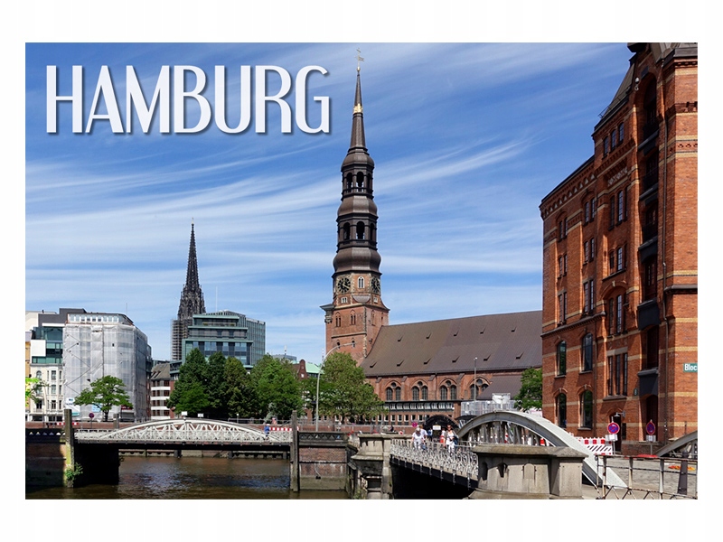 

Hamburg Ratusz Wieża Magnes na lodówkę