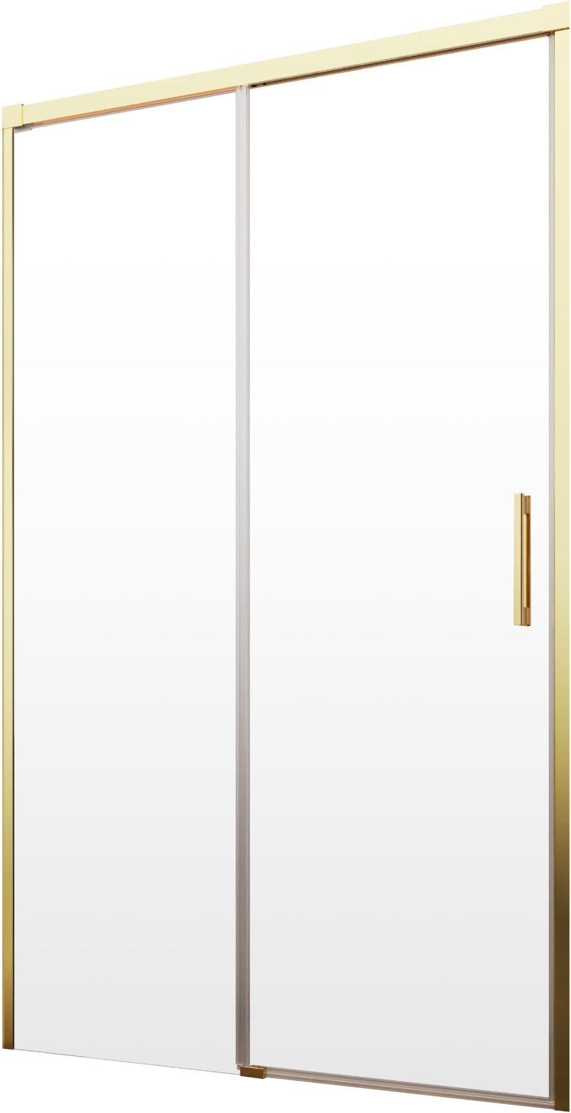 Drzwi wnękowe szklane złoty profil 160 cm L grafit Szerokość produktu 160 cm