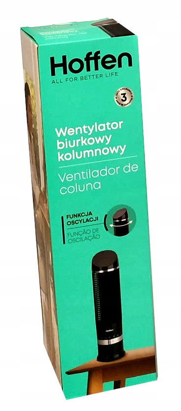 HOFFEN WENTYLATOR WIATRAK BIURKOWY KOLUMNOWY 40 W