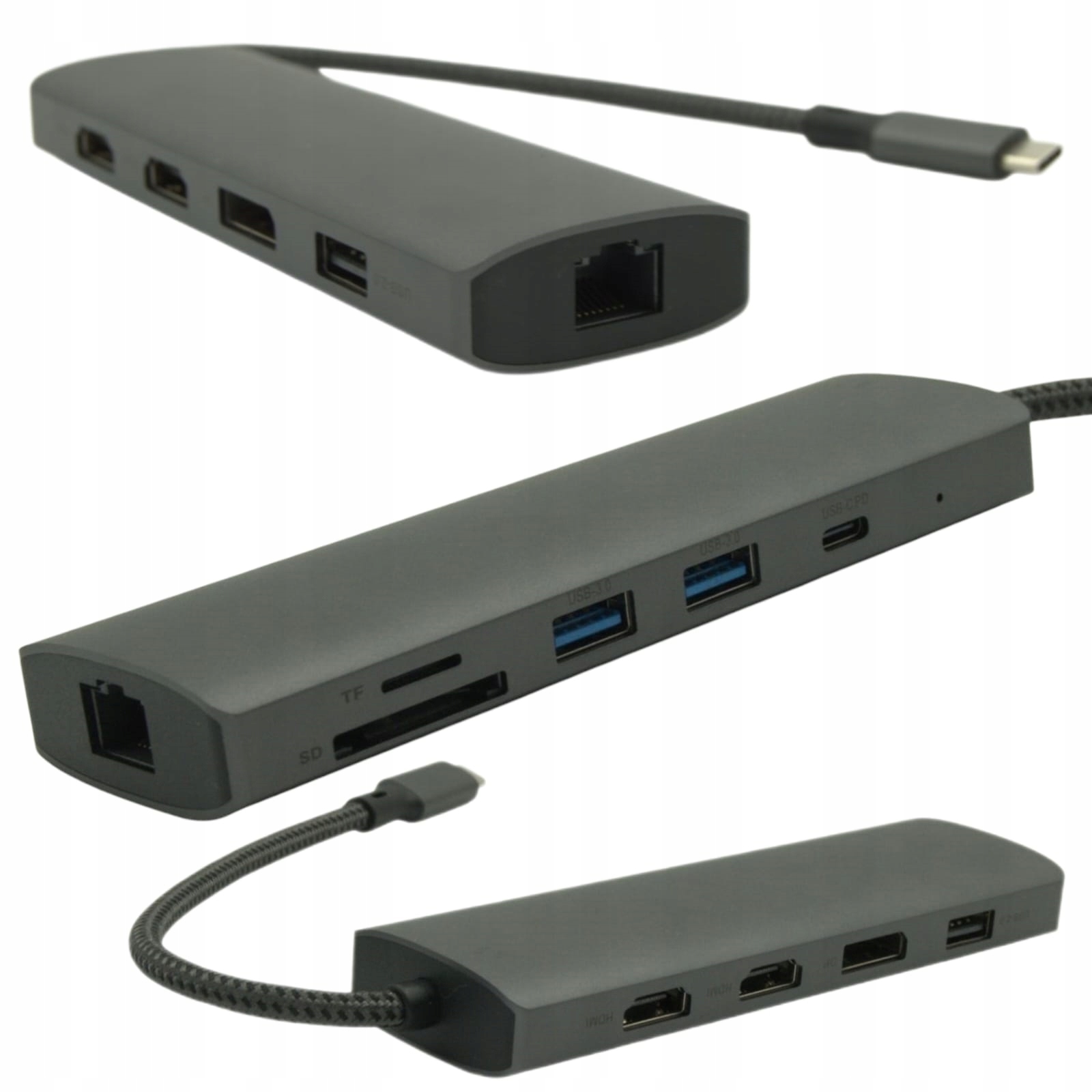 Hub s Pd nabíjením Čtečka Sd MicroSD pro notebooky Huawei multiport Usb-c