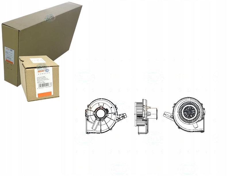 Behr Hella моторчик печки , 8EW 009 157-11