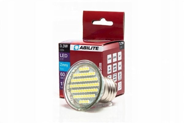 

Żarówka Zimna Reflektor Led 3,3W E27 6500K