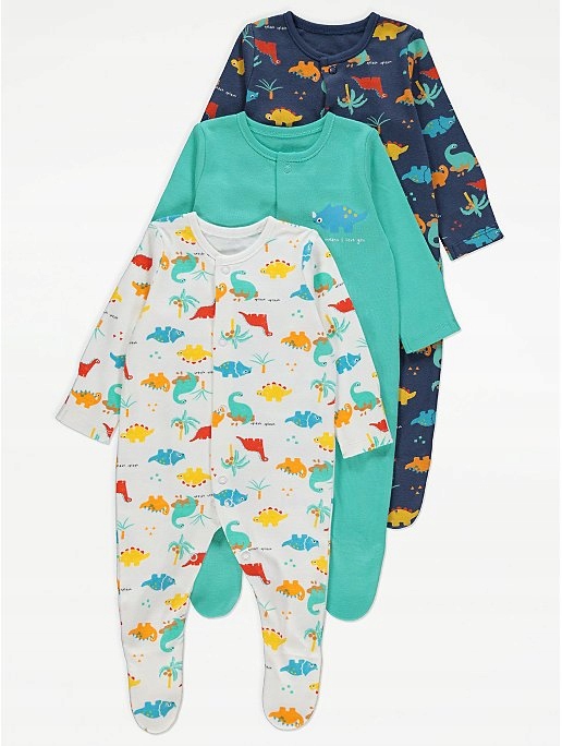 

George__50-56_3 pack_ bawełniane pajacyki_ nowe