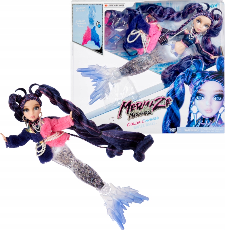 

Mermaze Mermaidz Lalka Syrena Nera Winter Waves