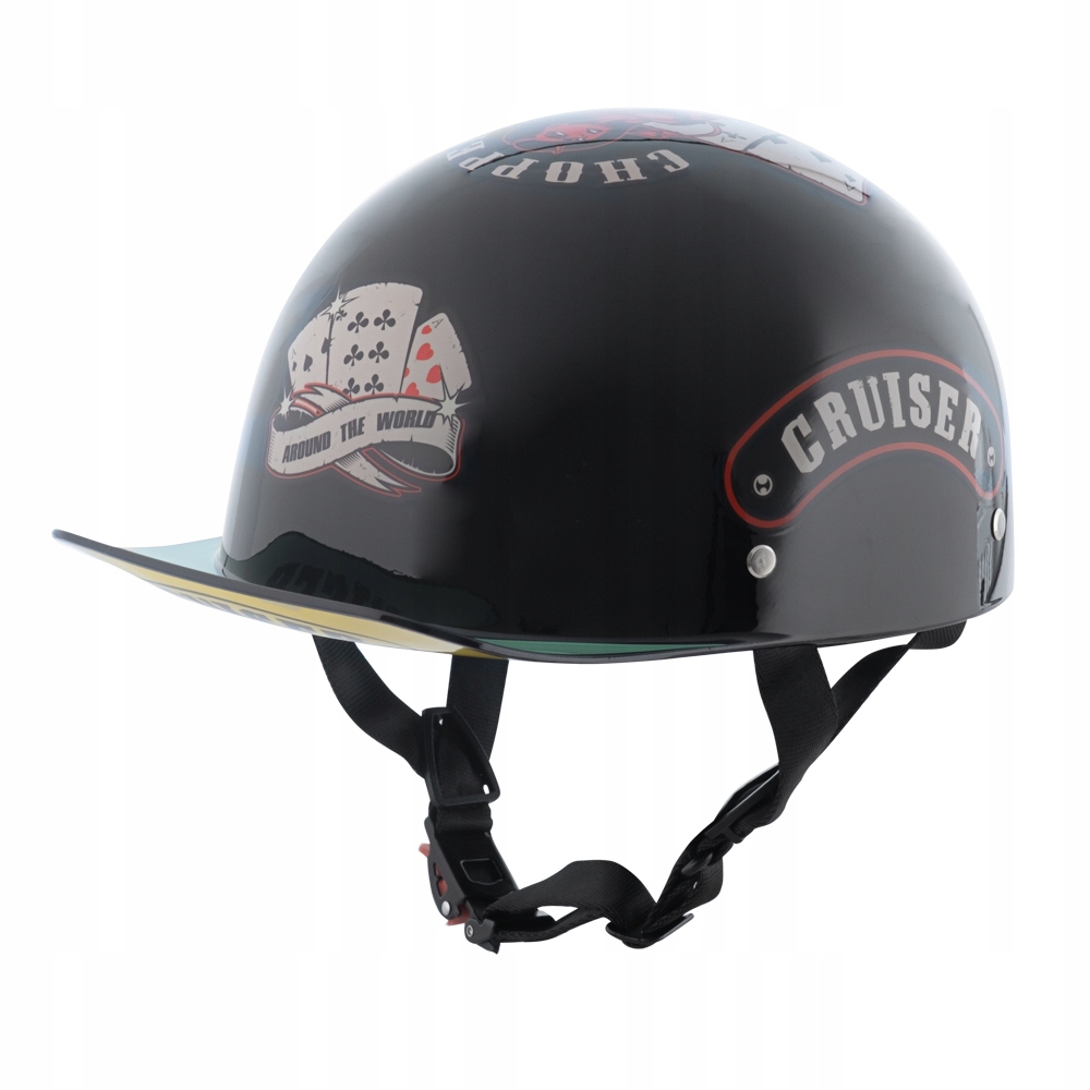 W-tec Skarim Kask Motocyklowy Otwarty Retro Vintage Snapback roz. M 57-58