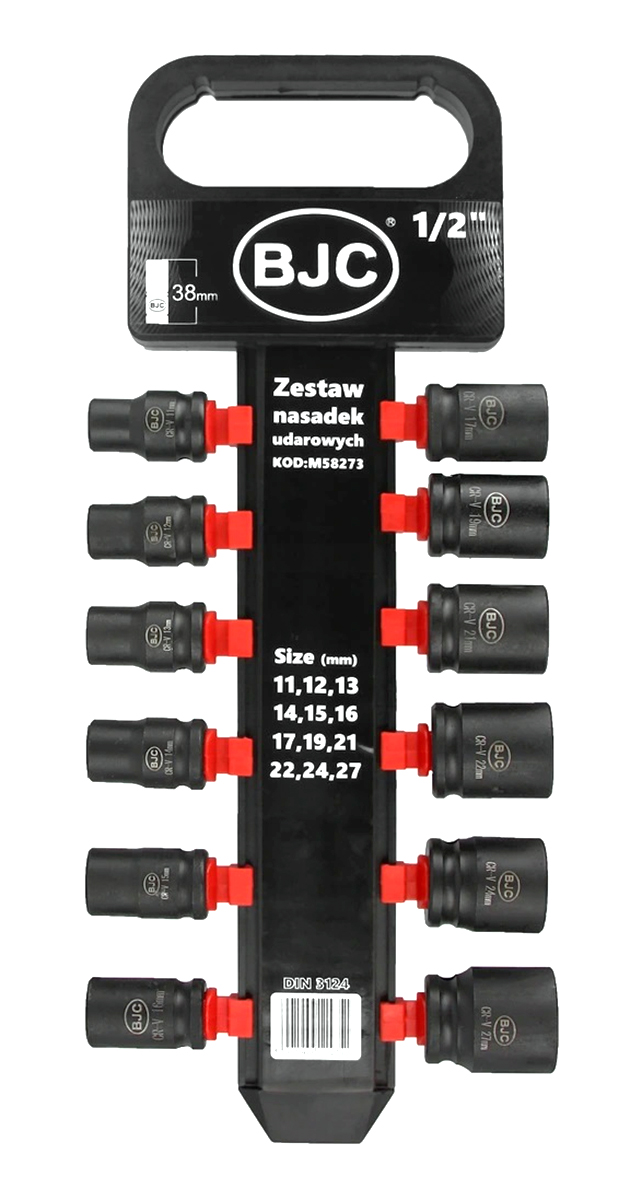 BJC NASADKI UDAROWE 1/2'' 11-27MM 12 ELEMENTÓW