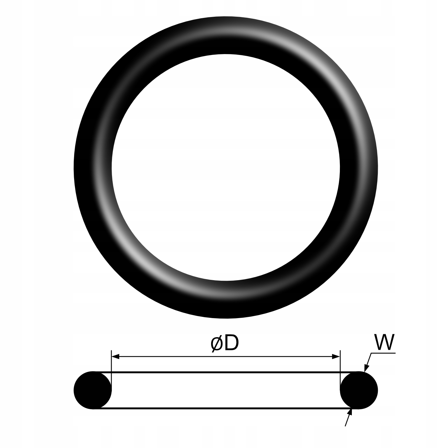 Oring 90x2 NBR70 gumowy olejoodporny (50 szt) Marka inna