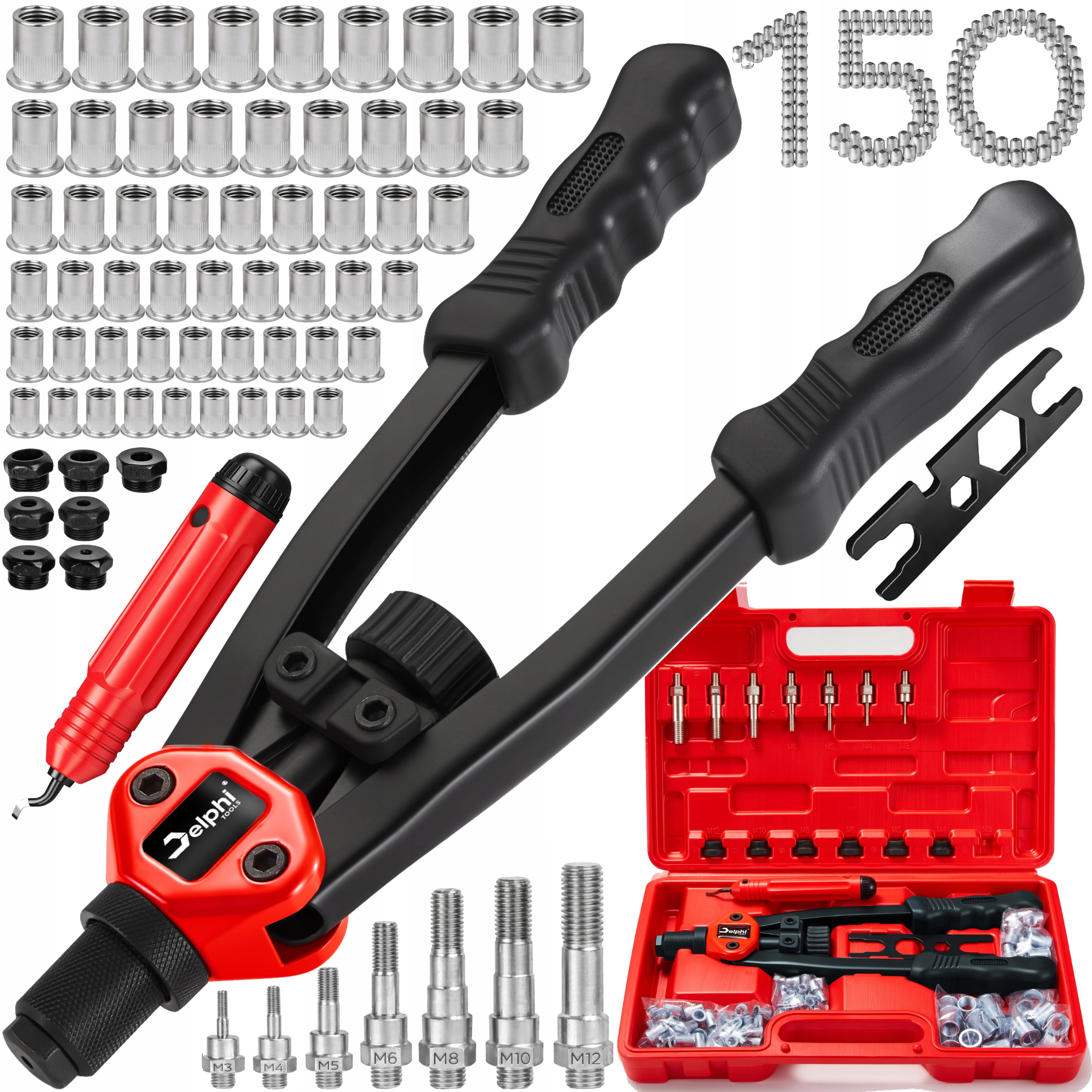 Ruční Nýtovač Pro Nýtovací Matice M3-M12, Nýtovací Matice, Pákový Nýtovač