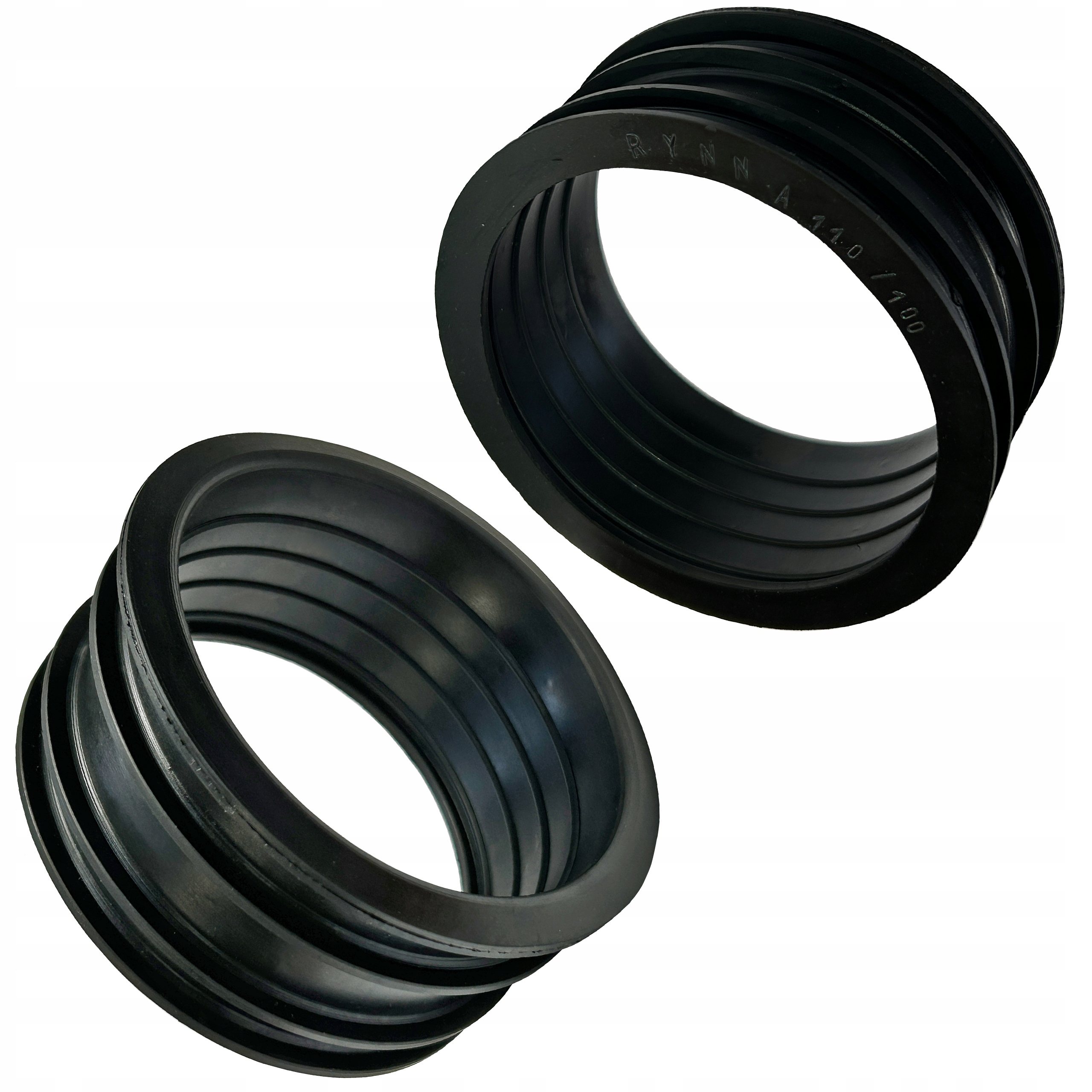 REDUKCJA RYNNY 100x110 mm RURY SPUSTOWEJ Gumowa USZCZELKA ELASTYCZNA Czarna Średnica 110 mm