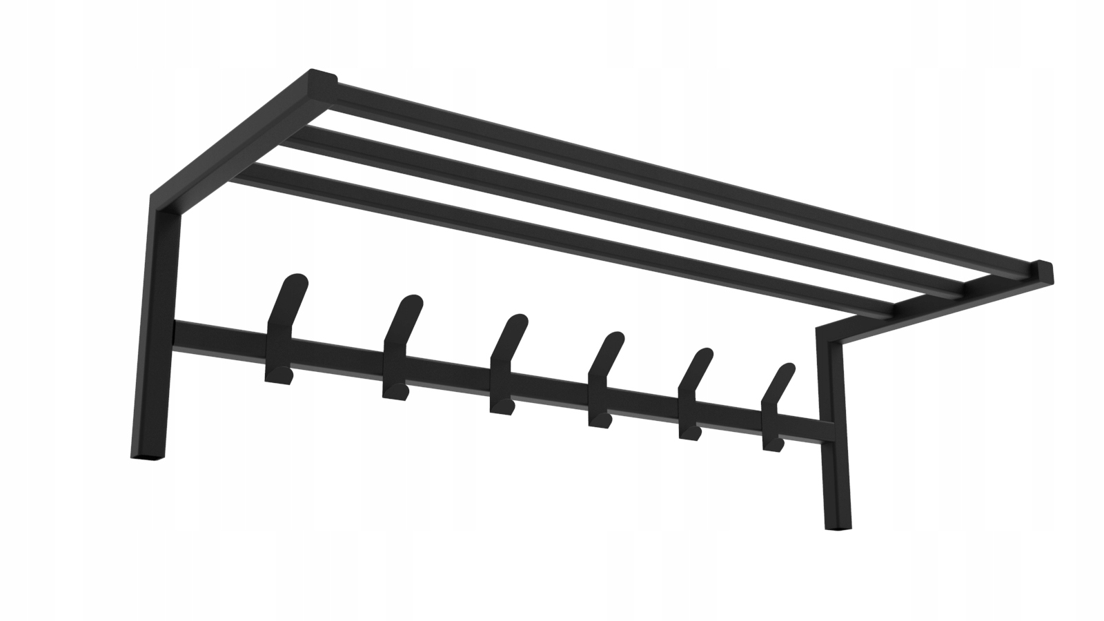 wieszak ubrania przedpokój z półką loft 55 cm