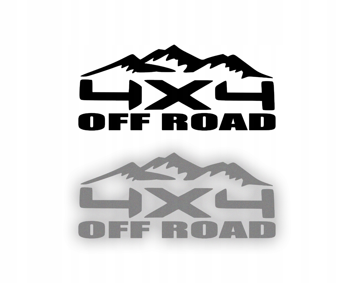 Naklejka 4X4 na samochód na auto JEEP - ODBLASKOWA| HOLOGRAM