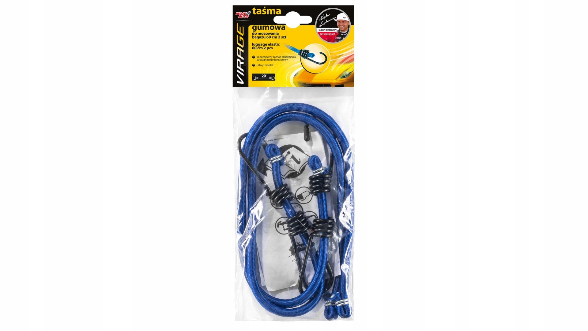 

Virage Taśma Gumowa Tuv do Bagażu 60CM 2 Szt.