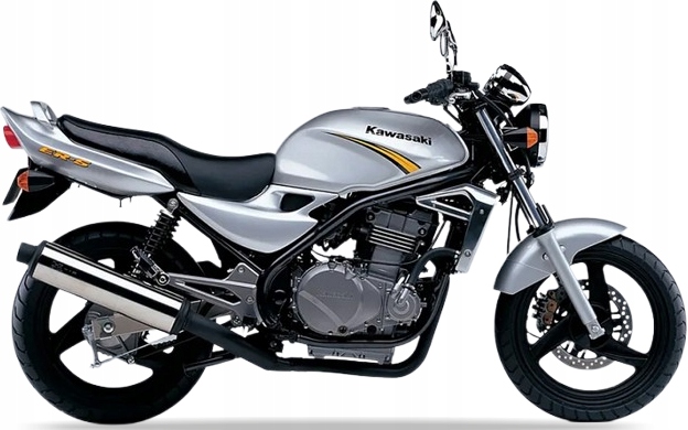 Samolepky Juula Na Motocykl Pro Kawasaki Er 5 2003-2004 Stříbrné Typ 2 474