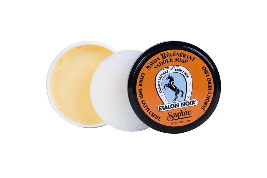 Regenerujące mydło do skór - SAPHIR BDC Etalon Noir Soap 100ml