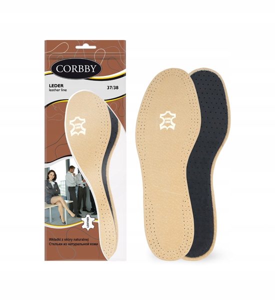 

Skórzane Wkładki do Butów Aktywny Węgiel r. 35-36