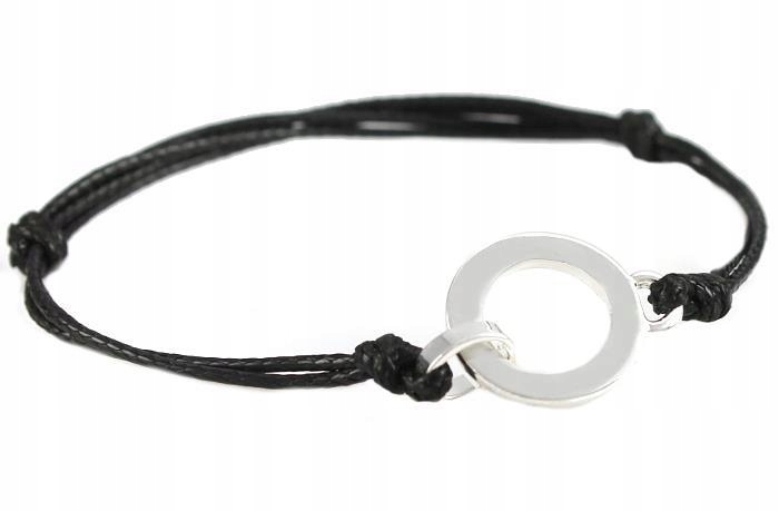 

Bransoletka Celebrytka - Srebrne Kółko pr 925