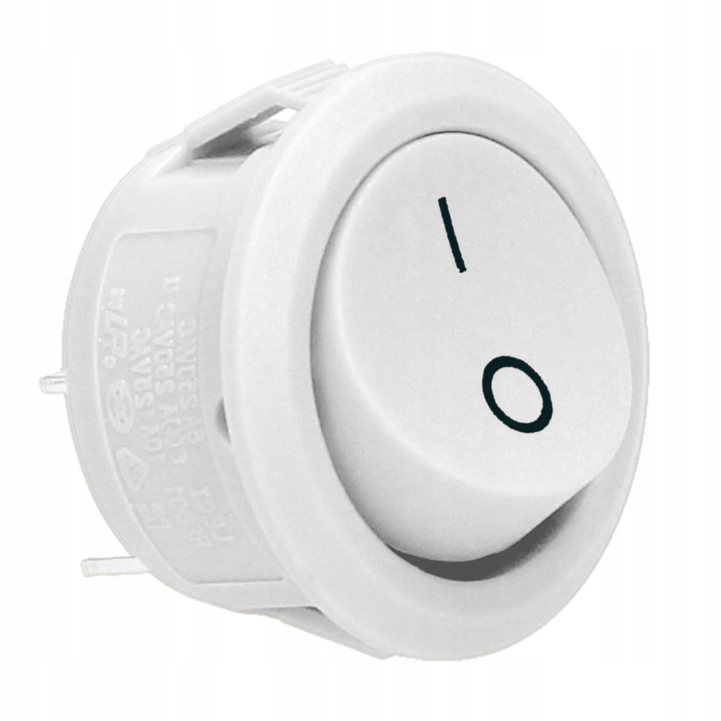 

Włącznik Wyłącznik Kołyskowy Okrągły Biały On/off