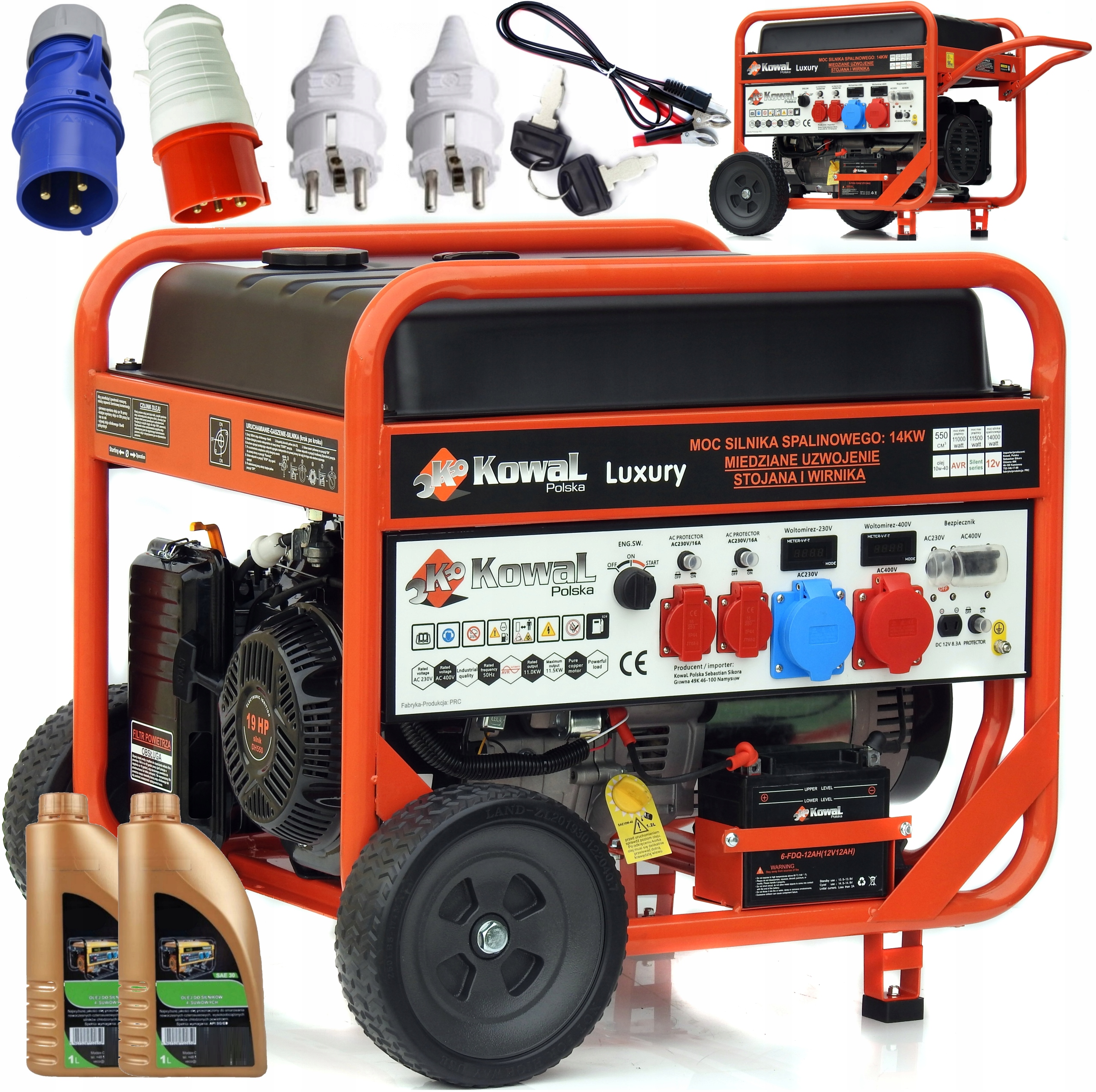 NAJMOCNIEJSZY AGREGAT PRĄDOTWÓRCZY KowaL ELSTART MIEDŹ STOJAN+WIRNIK AVR+