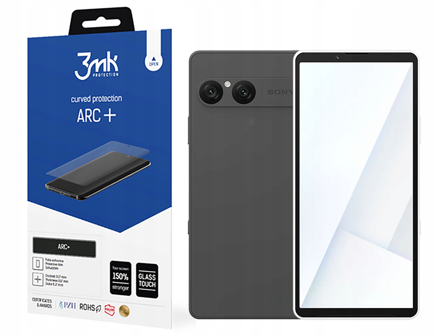 Fólie Arc+ 3MK pro Sony Xperia 10 VII Fullscreen