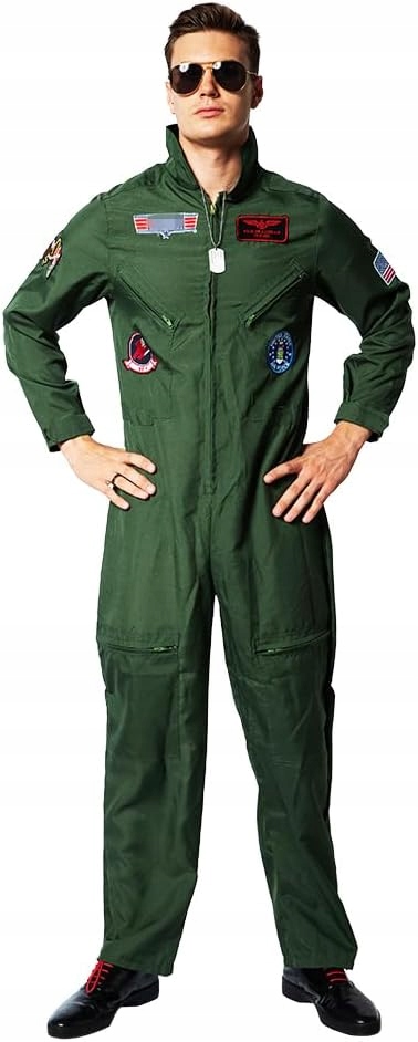Pánský kostým letce Pilota Top Gun Velikost S